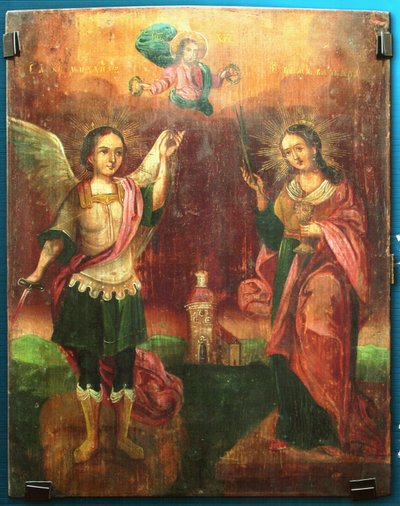 Saint Mikhail and St. Varvara by Unknown